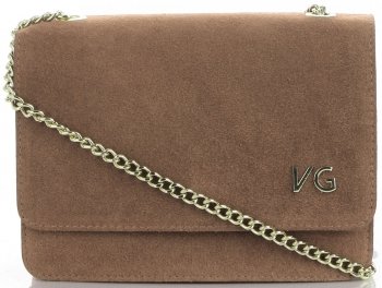 Bőr táska levéltáska Vittoria Gotti V3084OD földszínű