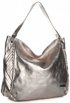 Bőr táska shopper bag Vittoria Gotti óarany V8818