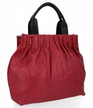 Uniwersalna Torebka Damska XL Shopper Bag firmy Hernan Czerwona