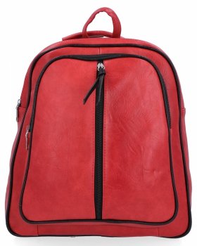 Miejski Plecak Damski 2 Komory firmy Hernan HB0407 Czerwony