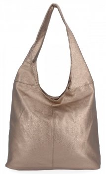 Uniwersalne Torebki Damskie Shopper Bag firmy Hernan HB0141 Stare Złoto