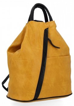Uniwersalny Plecak Damski XL firmy Hernan HB0136-L Żółty