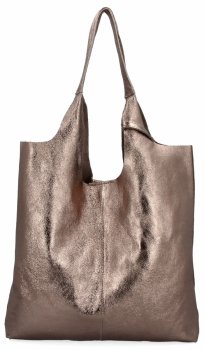 GENȚĂ DIN PIELE shopper bag Vittoria Gotti auriu vechi 165