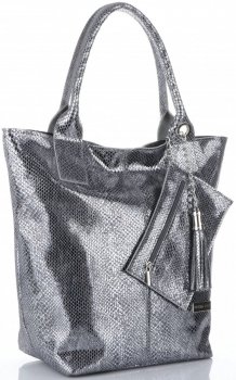 GEANȚĂ DIN PIELE shopper bag Vittoria Gotti fier V6141