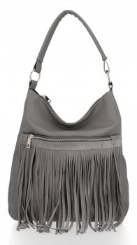 GEANȚĂ DIN PIELE shopper bag Roberto Ricci gri 19136