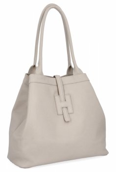Kožené kabelka shopper bag Vittoria Gotti béžová 208S