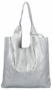 Kožené kabelka shopper bag Vittoria Gotti stričborná 165
