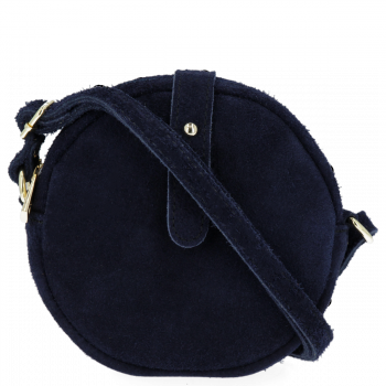 Kožené kabelka listonoška Vittoria Gotti tmavo modrá V20CMS