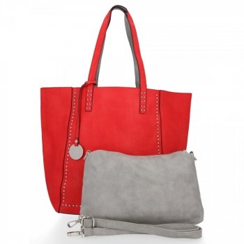 Dámska kabelka shopper bag Diana&Co červená DTL165-3