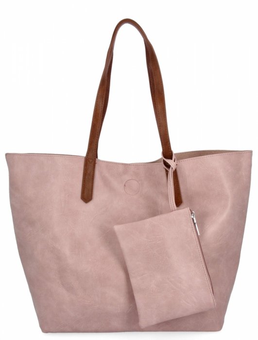 Dámská kabelka shopper bag Herisson pudrová růžová H8805