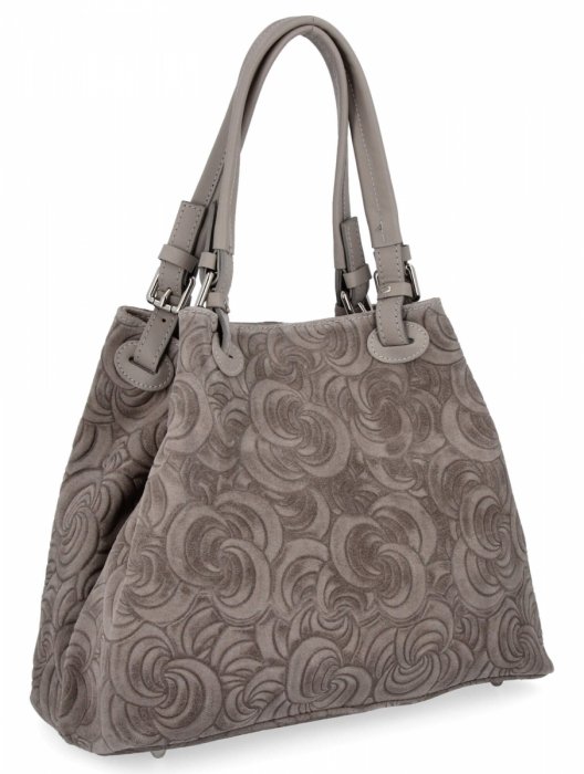 Kožené kabelka shopper bag Vittoria Gotti zemitá 5566-Sziem