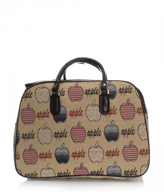STŘEDNÍ cestovní taška kufřík Or&amp;Mi Apple Multicolor - béžová