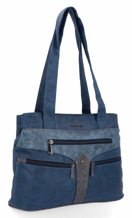 Dámská kabelka shopper bag Hernan tmavě modrá 8006-1