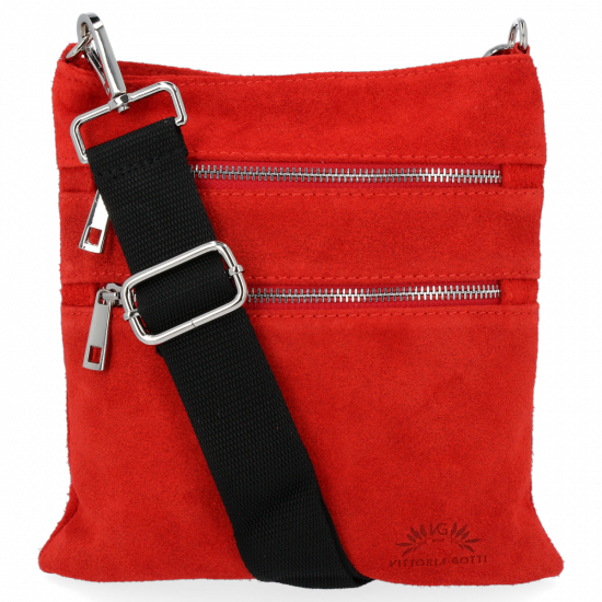 Bőr táska univerzális Vittoria Gotti piros B18