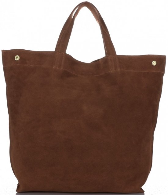 Bőr táska shopper bag Vera Pelle barna A19