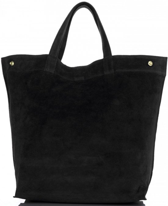 Bőr táska shopper bag Vera Pelle fekete A19