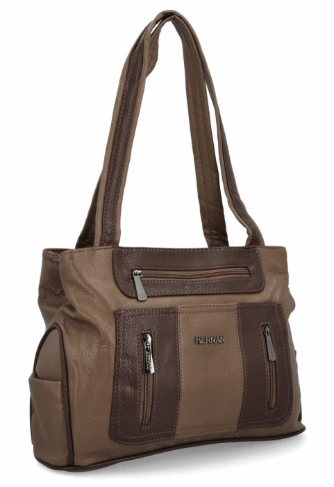 Női Táská shopper bag Hernan földszínű 3892-1