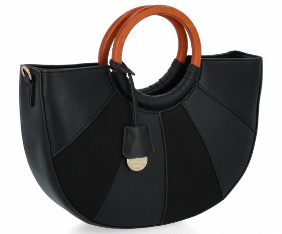 Divatos női táska kufár forma Herisson 275C6017 fekete