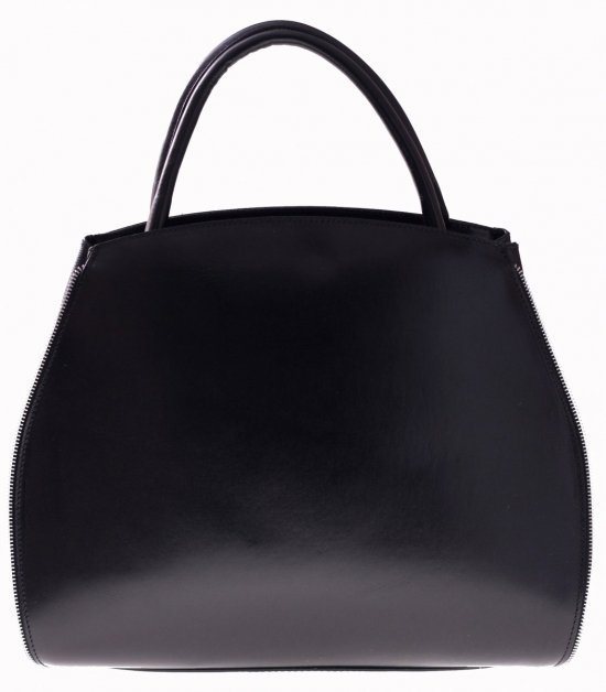 Bőr táska kuffer Genuine Leather 956 fekete