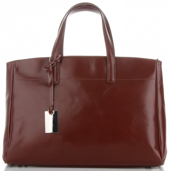 Bőr táska kuffer Genuine Leather barna 3239