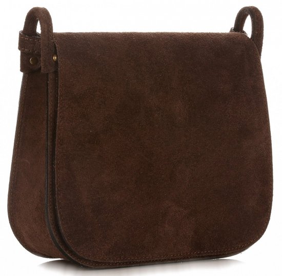 Bőr táska levéltáska Genuine Leather csokoládé 0003