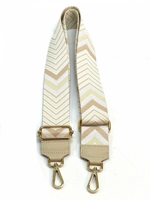 Modny Pasek Do Torebki H11 Beżowy