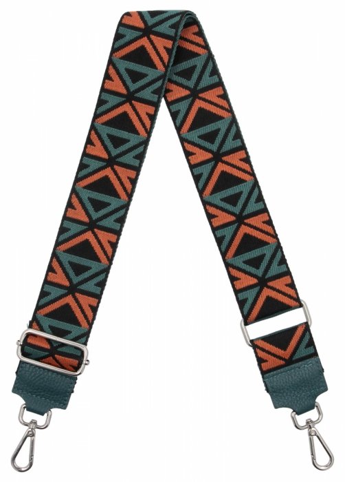 Modny Pasek Do Torebki Geometric PA005 Butelkowa Zieleń