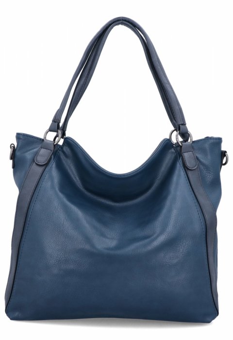 Torebka Damska Shopper Bag XL firmy Hernan HB0337 Morska