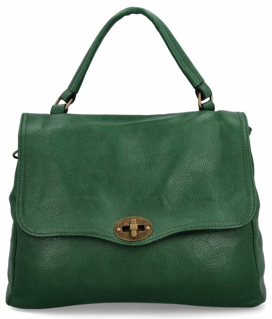 Torebka Damska w Stylu Vintage firmy Hernan HB0129 Ciemno Zielona