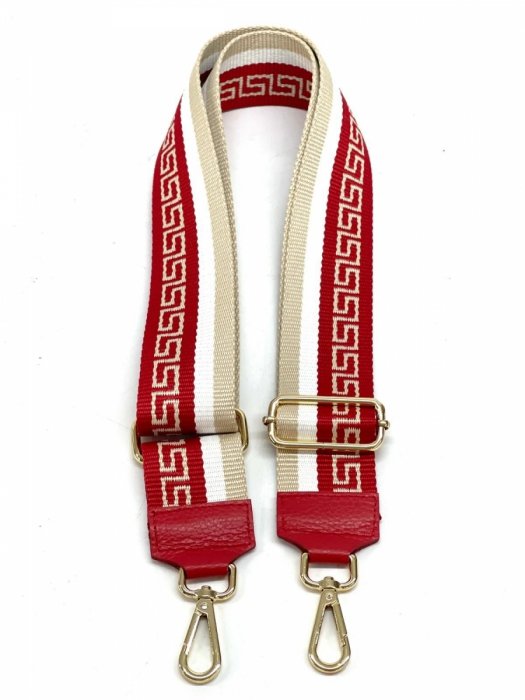 Stylowy Pasek Do Torebki H10 Czerwony