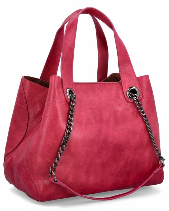 Torebka Damska Shopper Bag z Listonoszką 2w1 firmy Herisson 1852A902 Fuksjowa