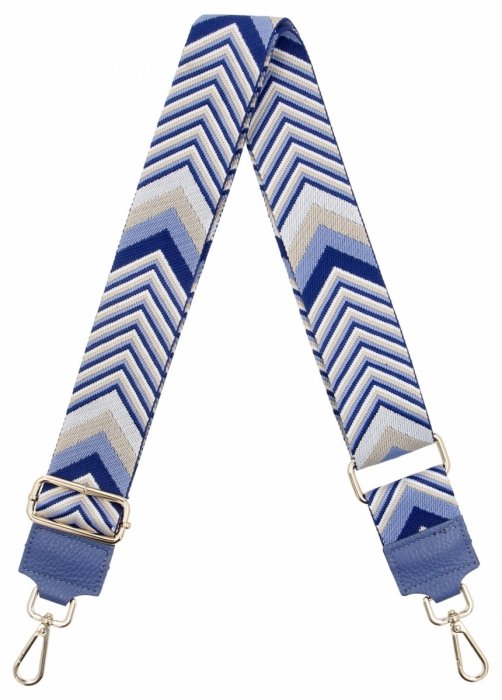 Pasek Do Torebki w Modne Wzory H11 Jasno Niebieski