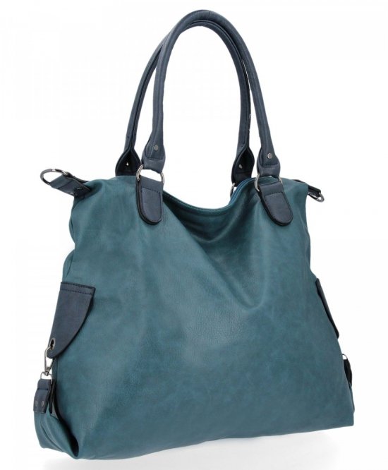 Torebka Damska XXL firmy Hernan Shopper Bag Morska