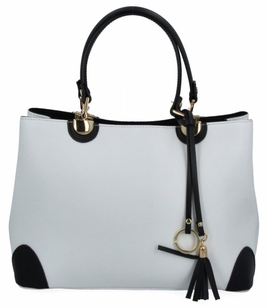 GENȚĂ DIN PIELE tip cufăr Vittoria Gotti alb 5239-Fbczar