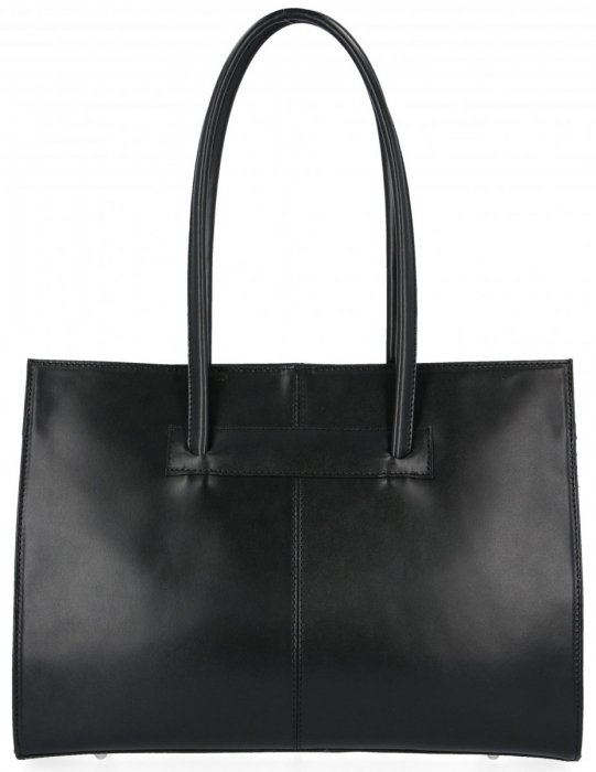 GEANȚĂ DIN PIELE business Genuine Leather negru 840