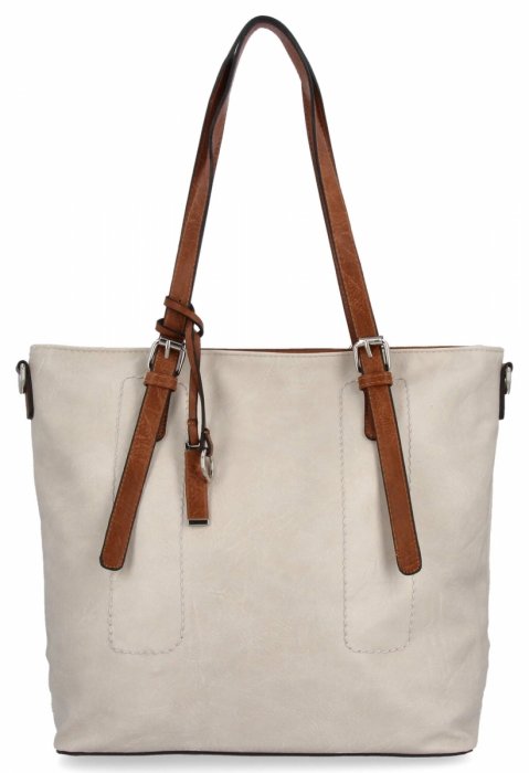 GENȚĂ DE DAMĂ shopper bag Hernan bej HB0213-1