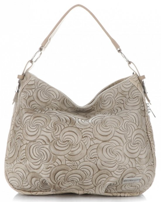 GEANȚĂ DIN PIELE shopper bag Vittoria Gotti maro pământiu V80013