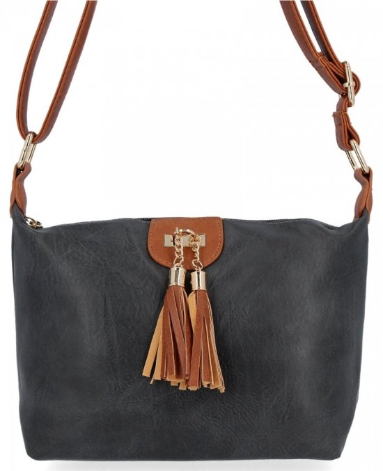 GEANȚĂ DE DAMĂ tip poștaș BEE BAG gri 0802S17