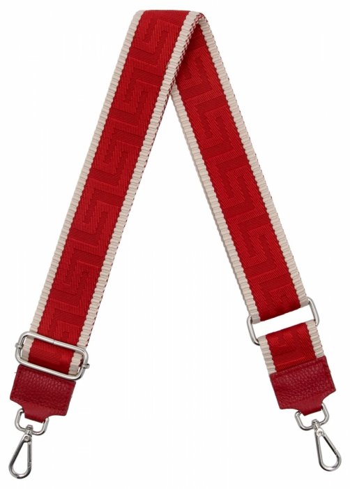 Curea de modă pentru geantă Geometric PA005 Roșu/Bej
