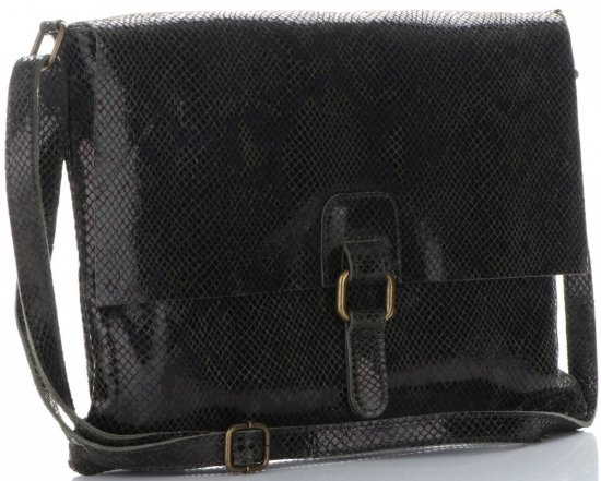 Kožené kabelka listonoška Vittoria Gotti fľašková zelená V1330PIT