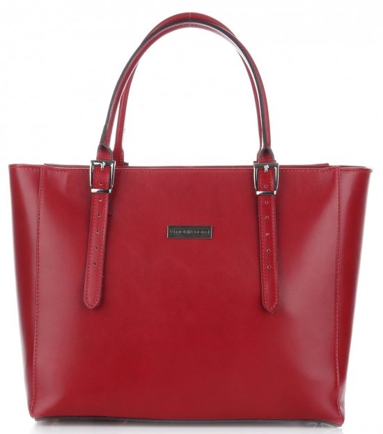 Dámska kabelka aktovka Vittoria Gotti červená V1106