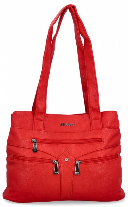 Dámská kabelka shopper bag Hernan červená 8006