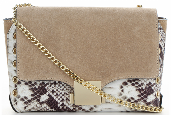 Kožené kabelka listonoška Vittoria Gotti zemitá V5201PIT