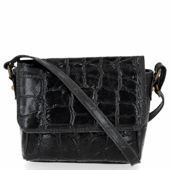 Kožené kabelka univerzálna Vittoria Gotti čierna V6133