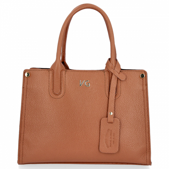 Kožené kabelka kufrík Vittoria Gotti ryšavá V554050