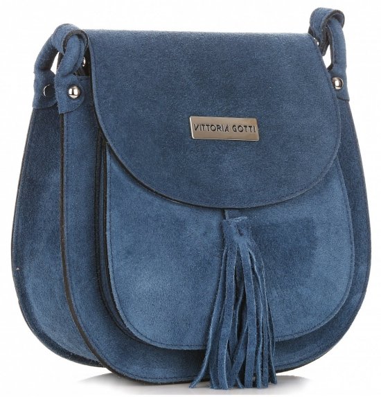 Kožené kabelka listonoška Vittoria Gotti jeans V1355