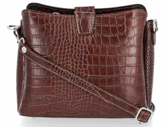 Kožené kabelka listonoška Vittoria Gotti hnedá VG2020