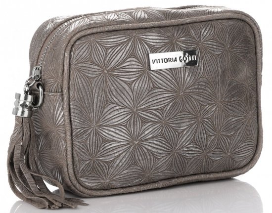 Kožené kabelka listonoška Vittoria Gotti zemitá V3288F