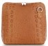 Kožené kabelka listonoška Genuine Leather zrzavá 218