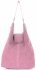 Kožené kabelka shopper bag Vittoria Gotti pudrová růžová V3292C